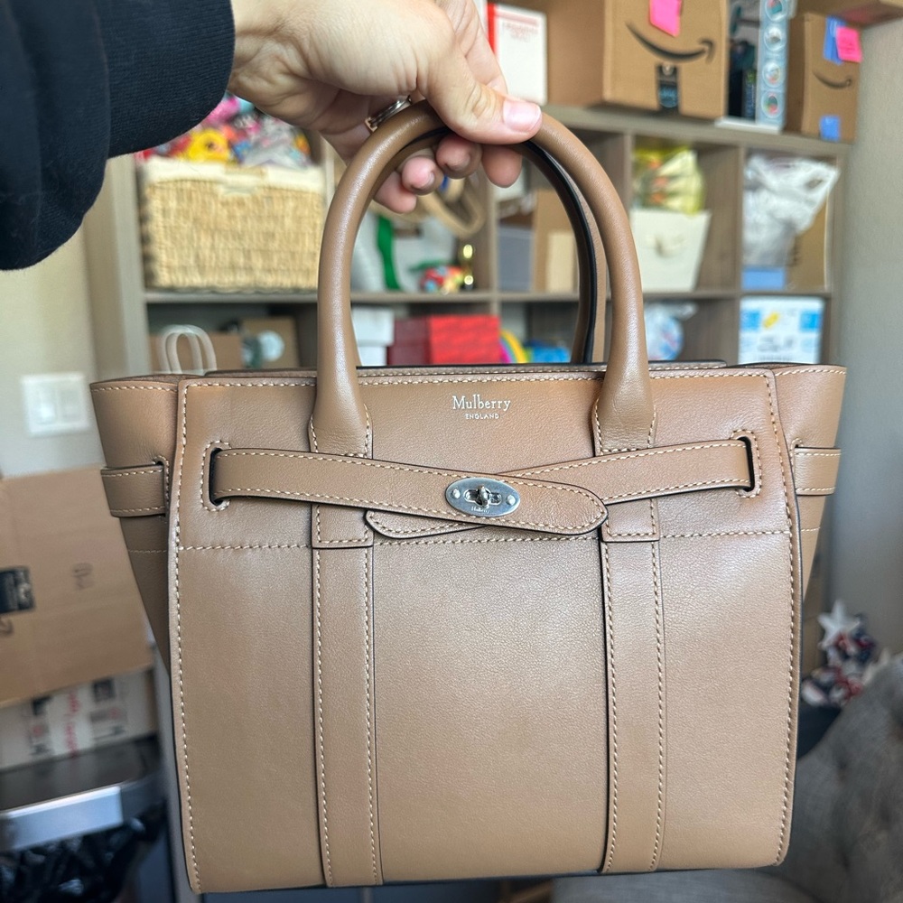 Silky Teak Calf Mulberry Mini Zipper Bayswater